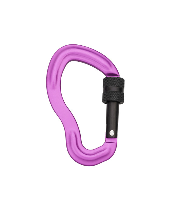Purple Ear-Shape Forged Biner w/ Lock 75mm
