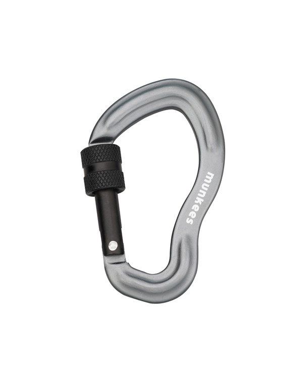 Grey Ear-Shape Forged Biner w/ Lock 75mm