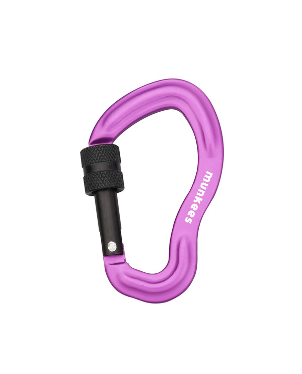 Purple Ear-Shape Forged Biner w/ Lock 75mm