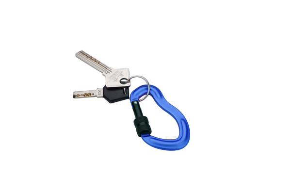 Blue Ear-Shape Forged Biner w/ Lock 75mm