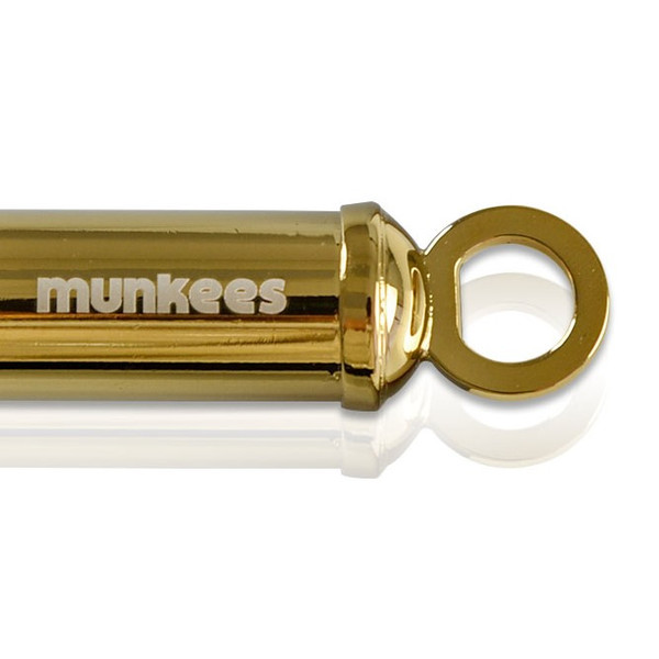 Gold colored Brass Police Whistle.