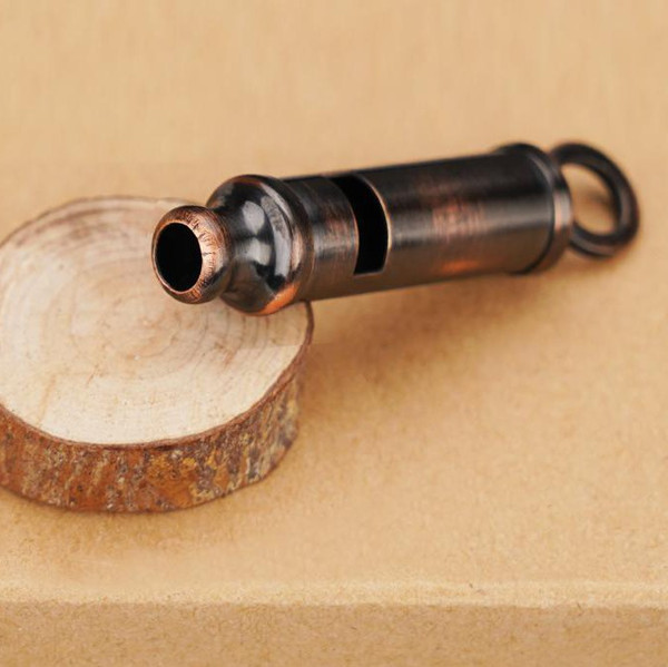 Copper colored Brass Police Whistle