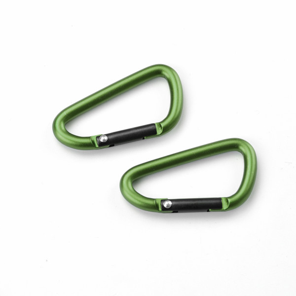 Green D Carabiner 5 x 5 mm 2 Pack