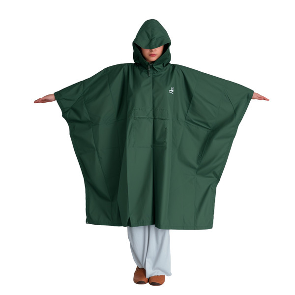 Green Ultra-Light Waterproof Backpacker Poncho