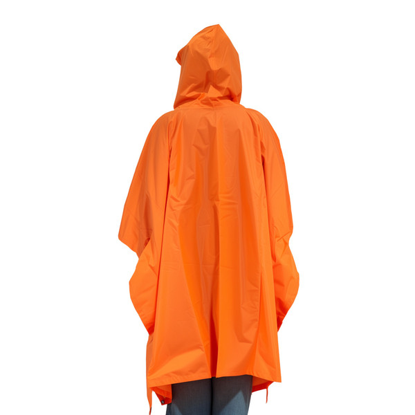 Orange Ultra-Light Waterproof Backpacker Poncho
