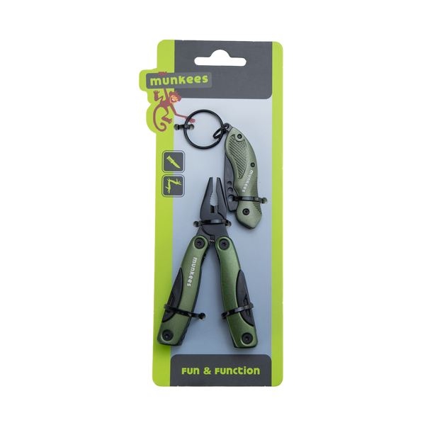 Multi Duo Multitool + Stainless Steel Knife Set - Olive