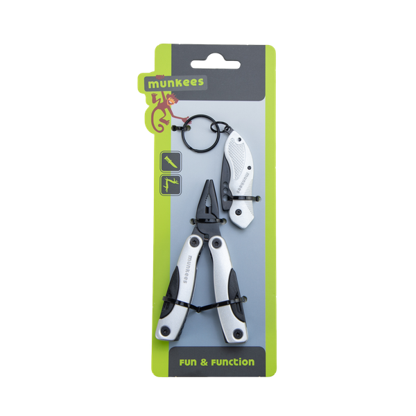 Multi Duo Multitool + Stainless Steel Knife Set - Silver