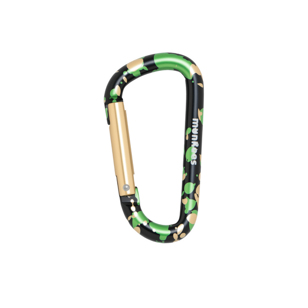 Colored D Carabiner  60 mm Green