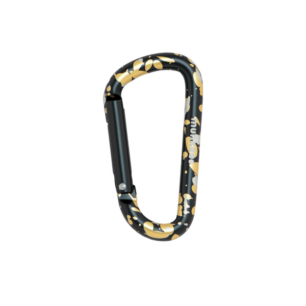Colored D Carabiner  60 mm Black