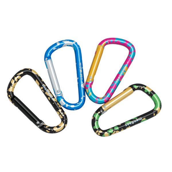 Colored D Carabiner  60 mm Multiple Colors