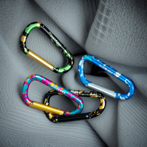 Colored D Carabiner  60 mm Multiple Colors