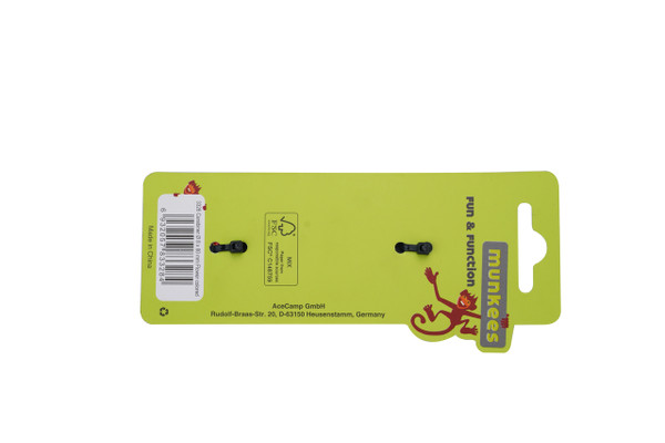 Munkees | D-Shaped Carabiner Clip | Colorful Flower Design