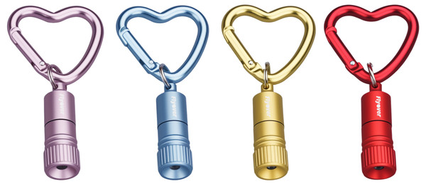 Mini LED w/Heart Carabiner all colors