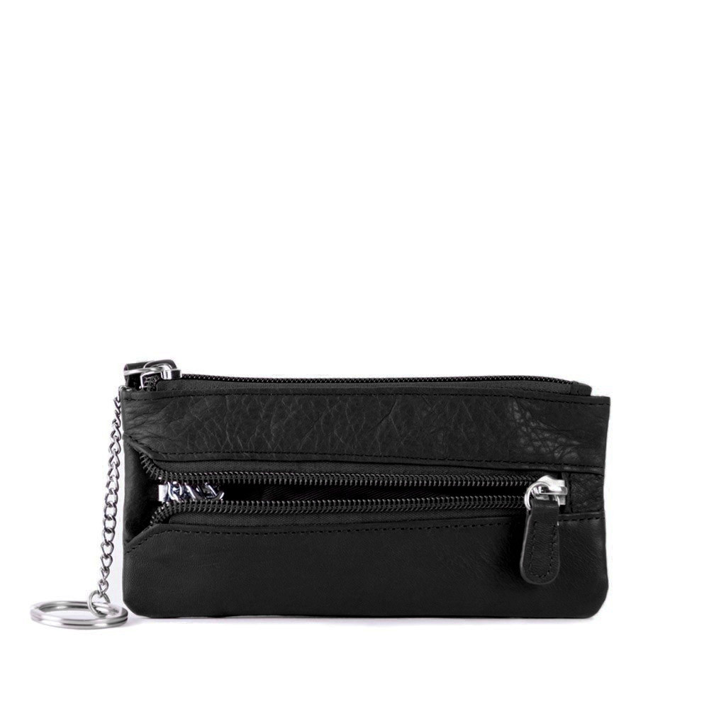 Portamonete In Vera Pelle Con Portachiavi - Borsello Donna Compatto E Prattico - Foto 3