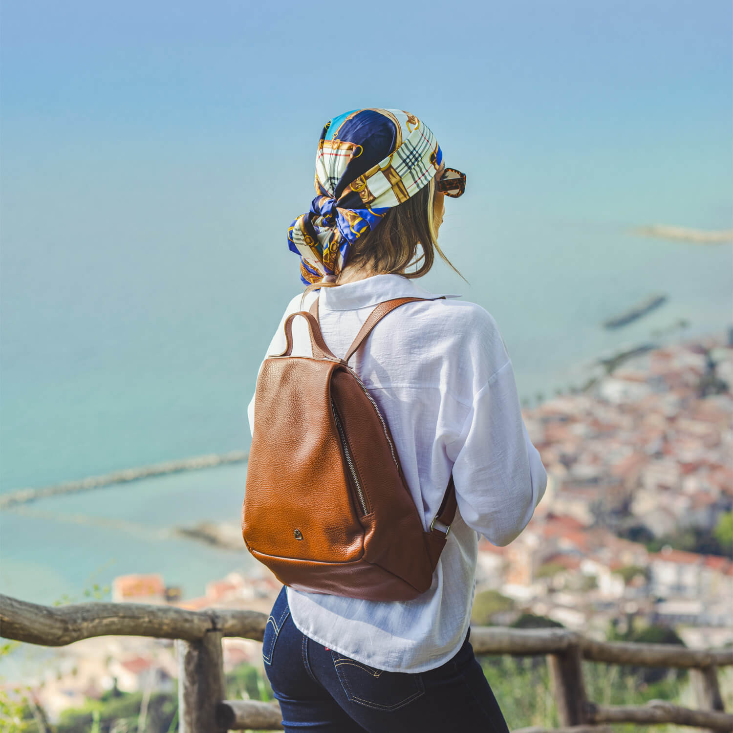 AfitLulu Zaino Da Donna Grande Impermeabile Zainetto In Pelle Ispessita, Zaino Da Viaggio Con Spallacci Regolabili Rimovibili, Multifunzionale Zainetto Con Tasca Posteriore Antifurto (Premio Nero - 4