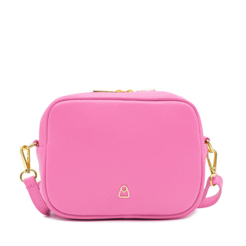 Leather and Patterned Shoulder Bag With Long Straps