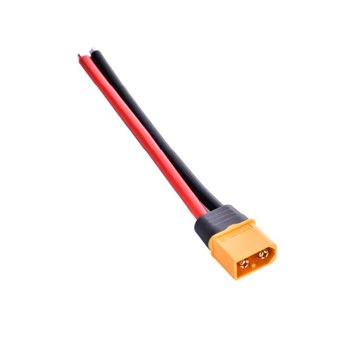 Amass XT60H-M Male Connector with 12AWG 100mm Power Cable
