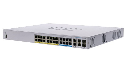 CBS350-24NGP-4X-NA Cisco Business 350 Managed Switch, 24 PoE+ Ports, 375w PoE Budget, w/10Gb Combo Uplink (New)