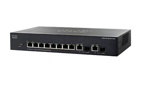 SRW208G-K9-NA Cisco Small Business SF302-08 Managed Switch, 8 10/100 and 2 Combo Mini GBIC Ports (New)