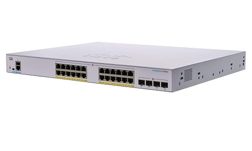 CBS350-24P-4G-NA Cisco Business 350 Managed Switch, 24 GbE PoE+ Port, 195w PoE Budget, w/SFP Uplink (New)