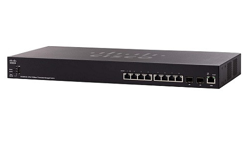 SX350X-08-K9-NA Cisco SX350X-08 Stackable Managed Switch, 8 10GBase-T and 2 10Gig SFP+ Ports (New)