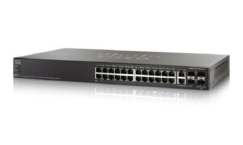 SG550X-24MPP-K9-NA Cisco SG550X-24MPP Stackable Managed Switch, 24 Gigabit PoE+ and 4 10Gig Ethernet Ports, 740w PoE (New)