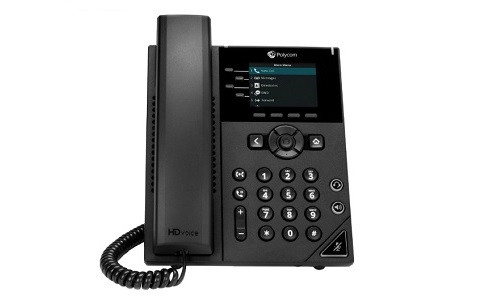 2200-48830-025-WITHPS Poly VVX 350 Desktop Business IP Phone, PoE/PSU (New)