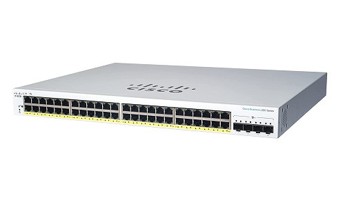 CBS220-48P-4G-NA Cisco Business 220 Smart Switch, 48 PoE+ Port, 382 watt, w/SFP Uplink (New)