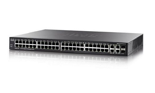 SG350-52MP-K9-NA Cisco Small Business SG350-52P Managed Switch, 48 Gigabit with 2 Gigabit SFP Combo & 2 SFP Ports, 375w PoE (New)