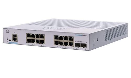 CBS350-16T-E-2G-NA Cisco Business 350 Managed Switch, 16 GbE Port, w/SFP Uplink, External PSU (New)