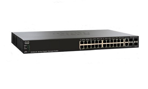 SG350-28-K9-NA Cisco Small Business SG350-28 Managed Switch, 24 Gigabit with 2 Gigabit SFP Combo & 2 SFP Ports (New)