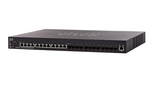 SX550X-24FT-K9-NA Cisco SG550X-24FT Stackable Managed Switch, 12 10Gig Ethernet 10GBase-T and 12 10Gig Ethernet SFP+ Ports (New)