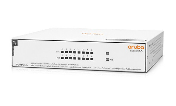 R8R46A HPE Instant On 1430 8p Gigabit CL4 PoE 64W Switch (New) R8R46A HPE Instant On 1430 8p Gigabit CL4 PoE 64W Switch (New)