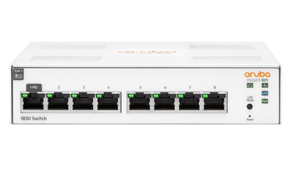 JL810A HPE Instant On 1830 8p Gigabit Switch (New) JL810A HPE Instant On 1830 8p Gigabit Switch (New)
