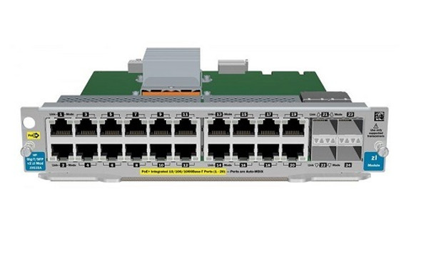 J9535A HPE GbE RJ45 PoE+ / SFP v2 zl Expansion Module, 24 Port (New) J9535A HPE GbE RJ45 PoE+ / SFP v2 zl Expansion Module, 24 Port (New)