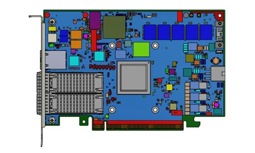 MBF2H516C-CESOT NVIDIA BlueField-2 Ethernet DPU, P-Series FHHL, 100GbE, 2xQSFP56 Port, Gen 4.0 x16, Secure Boot, 16GB DDR, External Power (New)