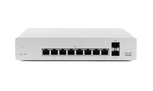 MS130-8P-I-HW Cisco Meraki MS130 Compact Access Switch, 8 Ports PoE+, 120w, 1Gbe Fixed Uplinks, Internal PSU, Requires License - New