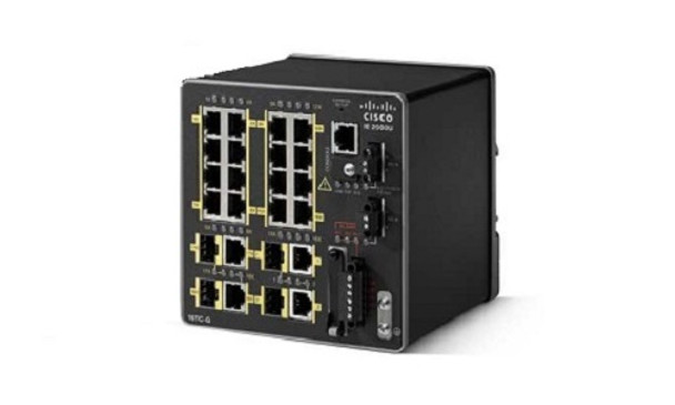 IE-2000U-16TC-G-X Cisco IE 2000U Switch, 16 FE/2 GE & 2 FE Combo Ports, LAN Base, Conformal Coating (New)