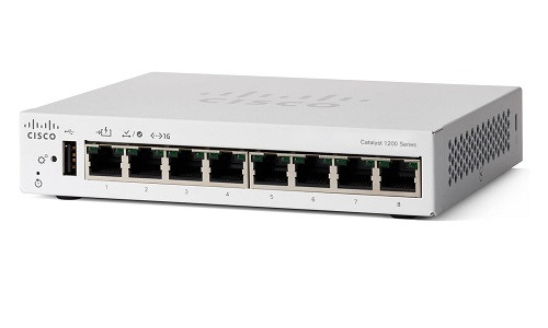 C1200-8T-D Cisco Catalyst 1200 Switch, 8 Ports Data, Desktop (New)
