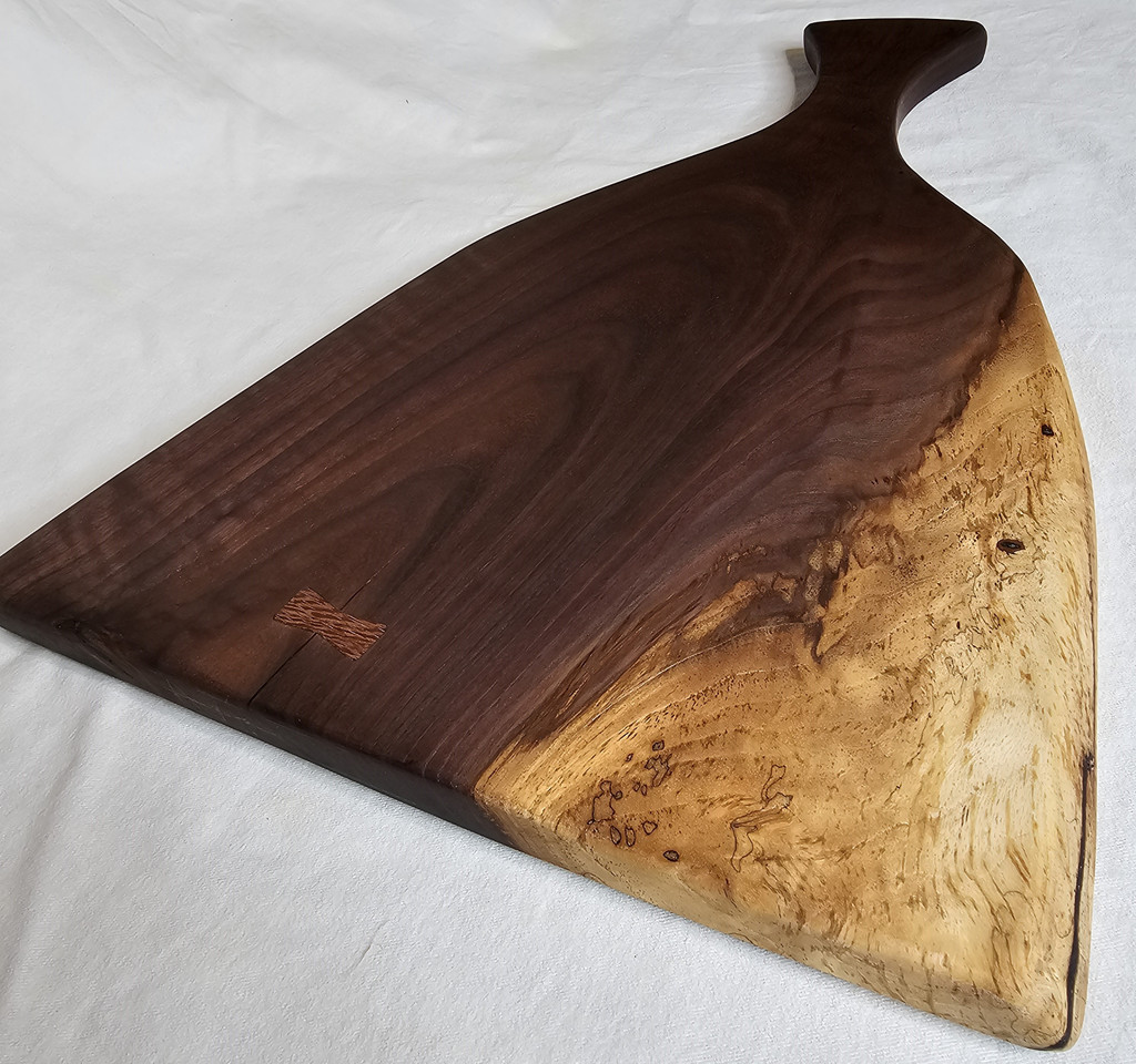 Walnut Paddle With Mahogany Butterfly