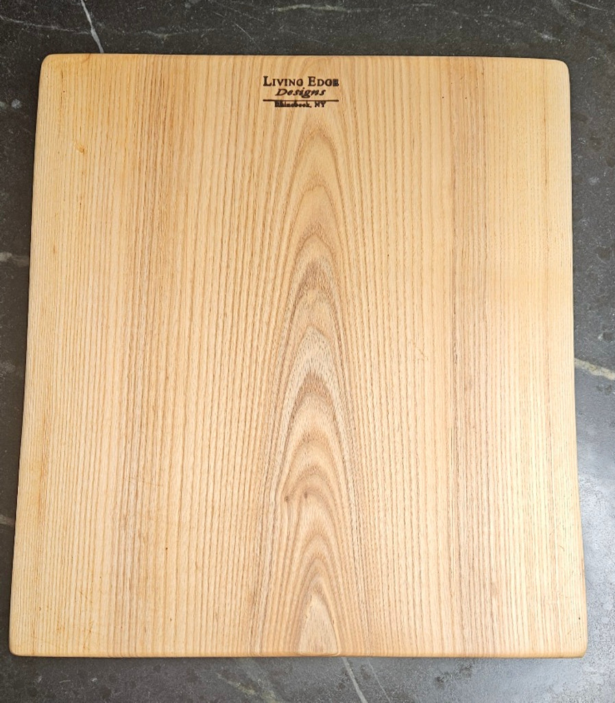 Ash Carving Board with Groove- 14" x 16"