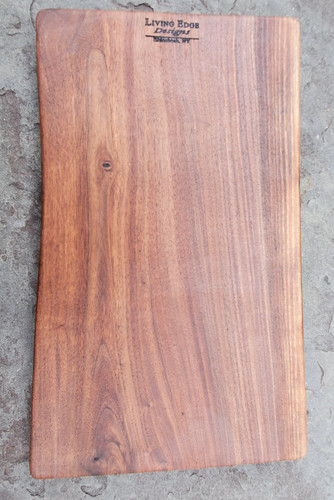 Black Walnut live edge flat board back