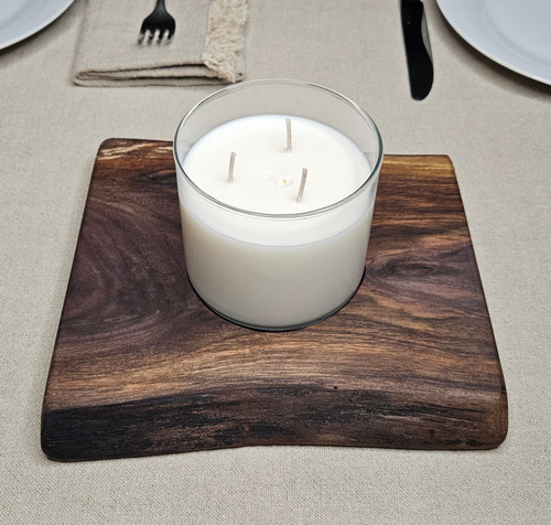 Woodscapes Candle -  9" x 9" Walnut Base