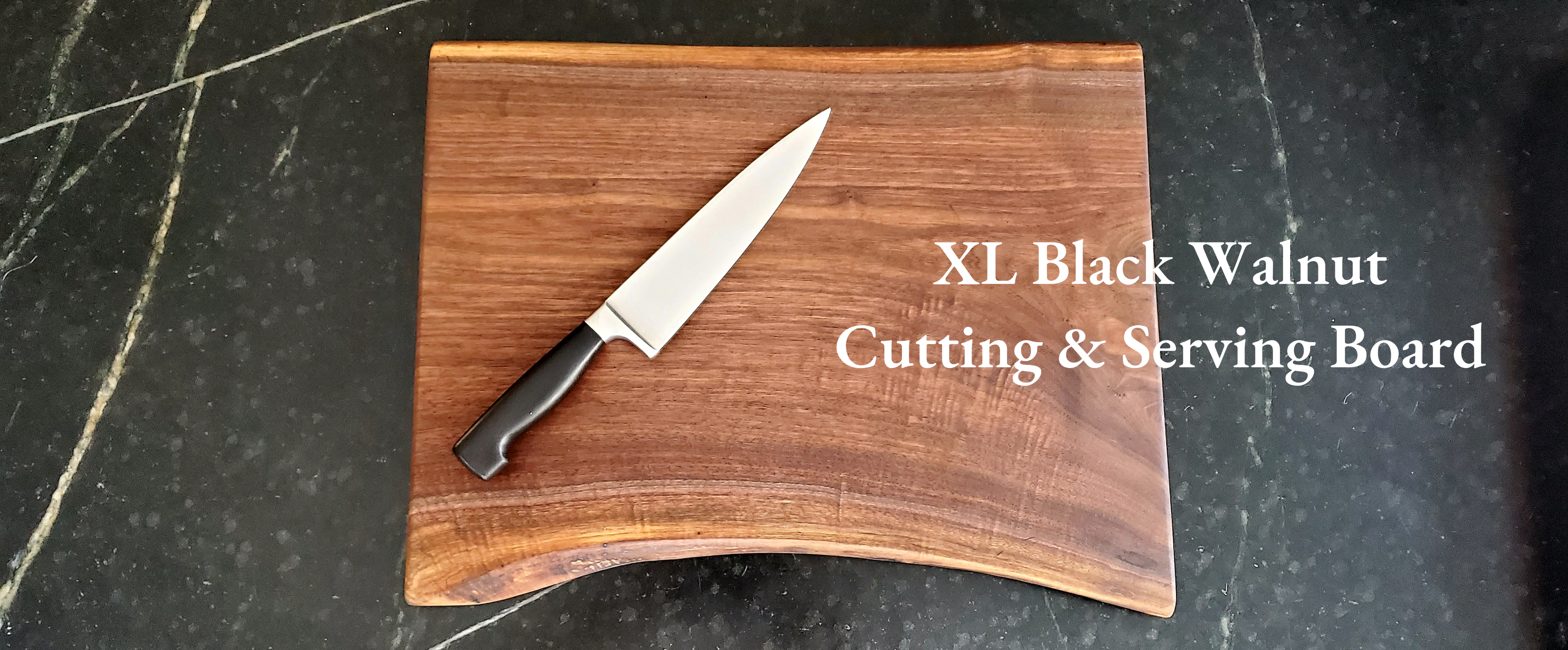 Black Walnut Cutting / Charcuterie Board Paddle Style 01