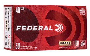 FED CHAMP 40S&W 180GR FMJ BRSS 50/1