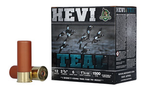 HEVI TEAL 12GA 2.75" #6 25/250