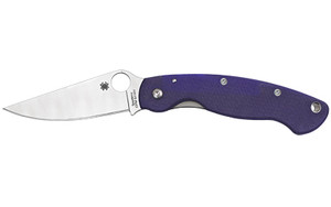 SPYDERCO MILITARY MODEL G-10 BLUE