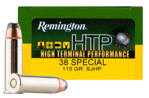 38 Special 110 Grain SJHP Remington HTP 20 Rounds