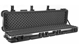 SKB DOUBLE RIFLE CASE W/WHLS 22LBS