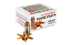 G2R CIVIC DUTY 45ACP 164GR 20/500